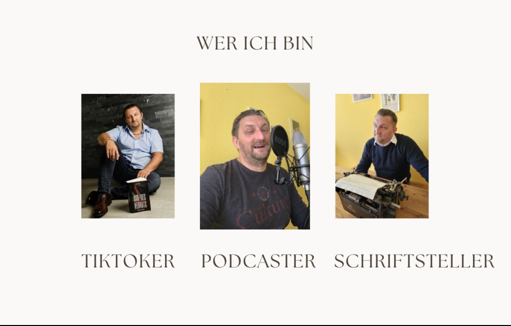 Wer ich bin: Tiktoker, Podcaster, Schriftsteller